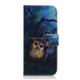 Oil Painting Owl Pattern Coloured Drawing Horizontal Flip Leather Case for Huawei P30, with Holder & Card Slots & Wallet