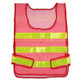 Reflective Fluorescent Vest Safty Cloth Driving School Construction Traffic Safty Warning Working Cloth(Red)