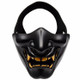 WosporT Halloween Dancing Party Grimace Half Face Mask(Black)