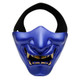 WosporT Halloween Dancing Party Grimace Half Face Mask(Blue)