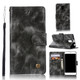 For Lenovo Vibe P1M Retro Copper Button Crazy Horse Horizontal Flip PU Leather Case with Holder & Card Slots & Wallet & Lanyard(Gray)