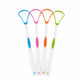 2 PCS Tongue Coating Cleaning Scraper To Remove Bad Breath Tongue Brush Random Color  Delivery