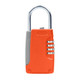 3 PCS Key Safe Box Password Lock Keys Box Metal Lock Body Padlock Type Storage Mini Safes(orange)