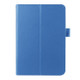 Litchi Texture Horizontal Flip Solid Color Smart Leather Case with Two-folding Holder & Sleep / Wake-up Function for Galaxy Tab S2 8.0 / T715(Blue)