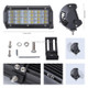 7 inch Four Rows 35W 2000LM 6000K Car Truck Off-road Vehicle LED Work Lights Spotlight