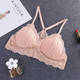 Camisole Female Wrapped Chest Tube Top Underwear Sexy Lace Gathered Base Bra with Chest Pad, Size:One Size(Skin)