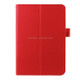 Litchi Texture Horizontal Flip Solid Color Smart Leather Case with Two-folding Holder & Sleep / Wake-up Function for Galaxy Tab S2 8.0 / T715(Red)