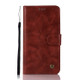 For Lenovo Vibe P2 Retro Copper Button Crazy Horse Horizontal Flip PU Leather Case with Holder & Card Slots & Wallet & Lanyard(Wine Red)