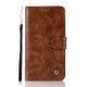 For Lenovo Vibe P2 Retro Copper Button Crazy Horse Horizontal Flip PU Leather Case with Holder & Card Slots & Wallet & Lanyard(Brown)