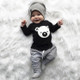 2 in 1 Baby Cartoon Koala Pattern Long-sleeved Shirt + Striped Trouser Suit, Kid Size:90cm