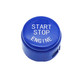 Car Start Stop Engine Button Switch Replace Cover 61319153832 for BMW 5 / 6 / 7 Series 2009-2013(Blue)