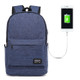 Universal Multi-Function Oxford Cloth Laptop Shoulders Bag Backpack with External USB Charging Port, Size: 45x31x16cm, For 15.6 inch and Below Macbook, Samsung, Lenovo, Sony, DELL Alienware, CHUWI, ASUS, HP(Blue)