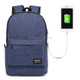 Universal Multi-Function Oxford Cloth Laptop Shoulders Bag Backpack with External USB Charging Port, Size: 45x31x16cm, For 15.6 inch and Below Macbook, Samsung, Lenovo, Sony, DELL Alienware, CHUWI, ASUS, HP(Blue)