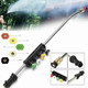 High Pressure Car Wash Water Gun 1/4 Quick Plug Interface Fan Shaped Five Color Nozzle  Stainless Steel Elbow Extension Rod