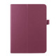 Litchi Texture Horizontal Flip Solid Color Smart Leather Case with Two-folding Holder & Sleep / Wake-up Function for Galaxy Tab S2 9.7 / T815(Purple)