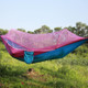 Portable Outdoor Camping Full-automatic Nylon Parachute Hammock with Mosquito Nets, Size : 290 x 140cm (Pink Blue)