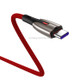 JOYROOM S-M379 5.5A USB-C / Type-C to USB Super Quick-charging Braided Data Cable, Length: 2m(Red)