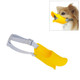 Cute Duck Mouth Shape Silicone Muzzle for Pet Dog, Size: L(Yellow)