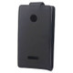Vertical Flip Magnetic Button Leather Case for Microsoft Lumia 532