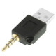 USB Data Dock Charger Adapter, For iPod shuffle 3rd / 2nd, Length: 4.6cm(Black)