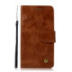 For ZTE V6 Plus / V7 Lite Retro Copper Button Crazy Horse Horizontal Flip PU Leather Case with Holder & Card Slots & Wallet & Lanyard(Brown)