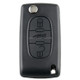 For PEUGEOT 3 Buttons Intelligent Remote Control Car Key with Integrated Chip & Battery & Holder & Slotted Key Blade, Frequency: 433MHz