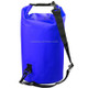Outdoor Waterproof Single Shoulder Bag Dry Sack PVC Barrel Bag, Capacity: 5L (Dark Blue)