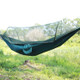 Portable Outdoor Camping Full-automatic Nylon Parachute Hammock with Mosquito Nets, Size : 250 x 120cm (Dark Green)