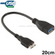 20cm Micro USB 3.0 to USB 3.0 OTG Cable, For Galaxy Note III / N9000(Black)