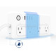 XS-A24 WiFi Smart Power Plug Socket Wireless Remote Control Timer Power Switch with USB Port, Compatible with Alexa and Google Home, Support iOS and Android, US Plug