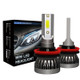 2 PCS H8 / H9 / H11 18W 3000LM 6000K IP68 Mini LED Headlight Bulbs High Beam Conversion Kit DC 9-36V(Cool White)