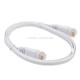 1m CAT6 Ultra-thin Flat Ethernet Network LAN Cable, Patch Lead RJ45 (White)