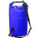 Outdoor Waterproof Single Shoulder Bag Dry Sack PVC Barrel Bag, Capacity: 10L (Dark Blue)