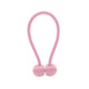 2 PCS Fashion Woven Punch-Free Beef Tendon Magnetic Buckle Curtain Strap(Pink)