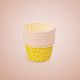 3000 PCS Dot Pattern Round Lamination Cake Cup Muffin Cases Chocolate Cupcake Liner Baking Cup, Size: 6.8 x 5 x 3.9cm (Yellow)