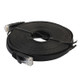 15m CAT6 Ultra-thin Flat Ethernet Network LAN Cable, Patch Lead RJ45 (Black)