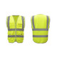 Multi-pockets Safety Vest Reflective Workwear Clothing, Size:L-Chest 118cm(Yellow)