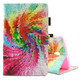 For Galaxy Tab A 8.0  / T380 & T385 Colorful Storm Pattern Horizontal Flip Leather Case with Holder & Card Slots