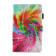 For Galaxy Tab A 8.0  / T380 & T385 Colorful Storm Pattern Horizontal Flip Leather Case with Holder & Card Slots