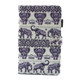 For Galaxy Tab A 8.0  / T380 & T385 Elephant Lotus Pattern Horizontal Flip Leather Case with Holder & Card Slots
