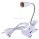 E27 360 Degrees Flexible Clip Lamp Base Holder with Switch, US Plug