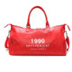 PU Leather Shoulder Travel Bag Leisure Sport Handbag with Shoes Socket (Color:Red Size: + S)