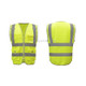 Multi-pockets Safety Vest Reflective Workwear Clothing, Size:M-Chest 112cm(Yellow)