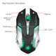 HXSJ M10 2.4GHz 6-keys USB Rechargeable Colorful Lighting Ergonomic 2400DPI Wireless Optical Gaming Mouse for Desktop Computers