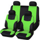 Universal Car Seat Cover Personality Stitching Automotive Chairs Protective Sleeve Cloth Automobile Seats Covers(Green)