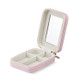 CASEGRACE Portable Mini Portable Lipstick Case Makeup Storage Cosmetic Bag(Pink)