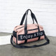 Leisure Sport Handbag Shoulder Travel Bag (Color:Pink Size: + S)