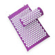 TPE + Sponge Acupuncture Acupoint Pain Relief Acupuncture Massage Pad Yoga Mat + Pillow Set(Purple)
