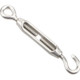 Flower Basket Screws 304 Stainless Steel Wire Rope Hook Tensioner, Specification:M4(Silver)