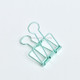 Metal Hollow Long Tail Clip Creative Stationery Office Paper Clip, Szie:M(Green)
